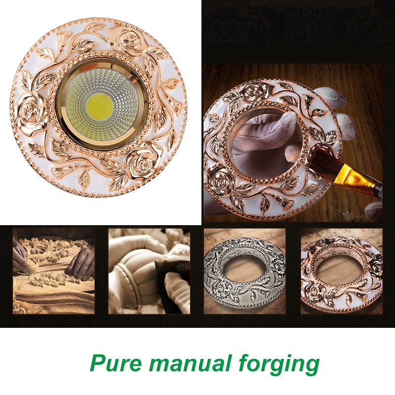 LED 4pcs/lot 5W Downlights Recessed Ceiling Spot Lamps COB Dimmable Down Lights 110V 220V Driver Included replacement for halogen