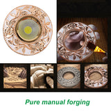 LED 4pcs/lot 5W Downlights Recessed Ceiling Spot Lamps COB Dimmable Down Lights 110V 220V Driver Included replacement for halogen