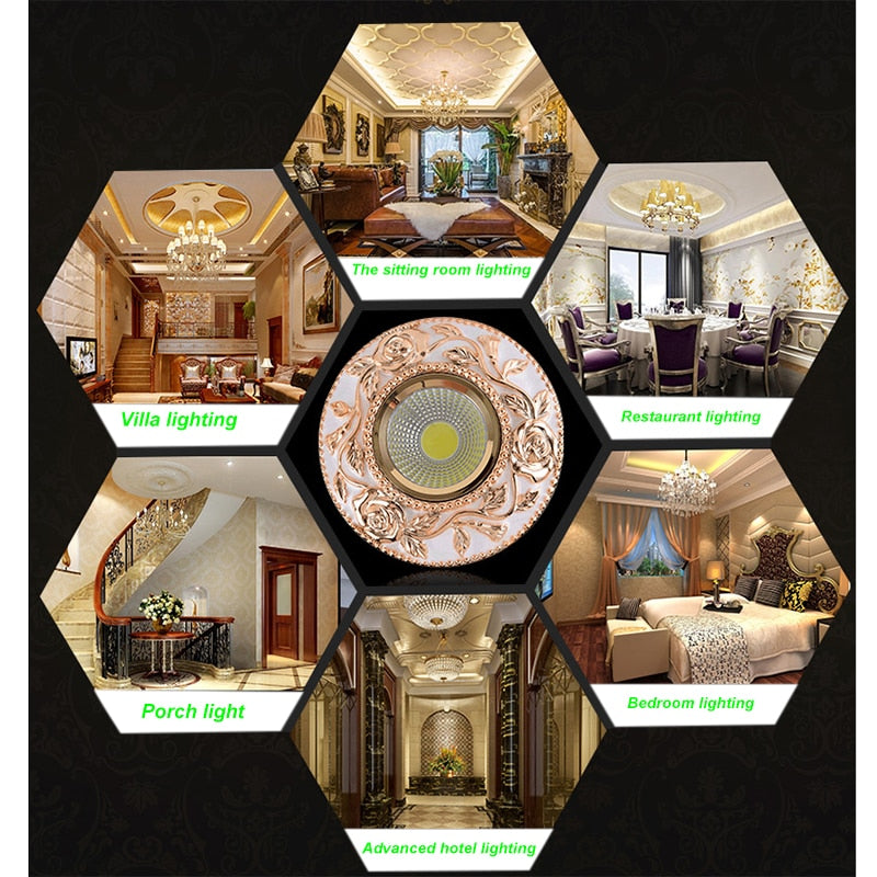 LED 4pcs/lot 5W Downlights Recessed Ceiling Spot Lamps COB Dimmable Down Lights 110V 220V Driver Included replacement for halogen