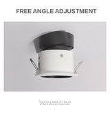 Aisilan Modern Nordic style waterproof free rotation downlight for bathroom bedroom living room kitchen Foyer AC85-260V 5W