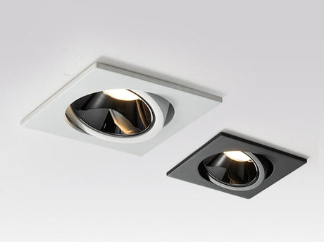 New Anti-glare LED Recessed Downlight Dimmable 7W 12W Ceiling Spot Light AC 110V/220V Angle Adjust Square Spot Lights