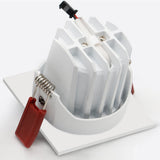 New Anti-glare LED Recessed Downlight Dimmable 7W 12W Ceiling Spot Light AC 110V/220V Angle Adjust Square Spot Lights