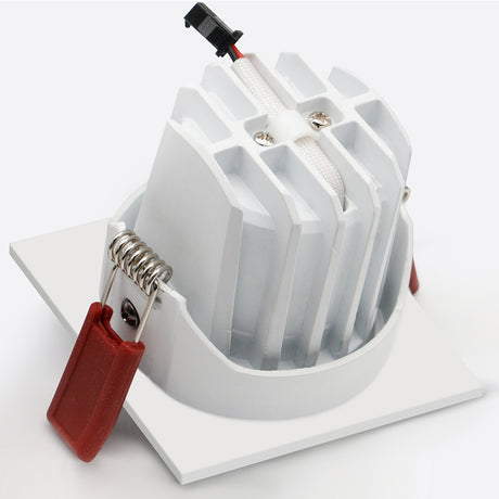 New Anti-glare LED Recessed Downlight Dimmable 7W 12W Ceiling Spot Light AC 110V/220V Angle Adjust Square Spot Lights