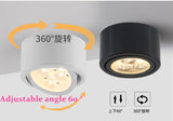 LED Downlight 1pcs surface mounted adjustment LED Dimmable downlight LED COB Spot light Ceiling lamp AC85-265V 6W 10W 14W 18W 24W LED Downlight