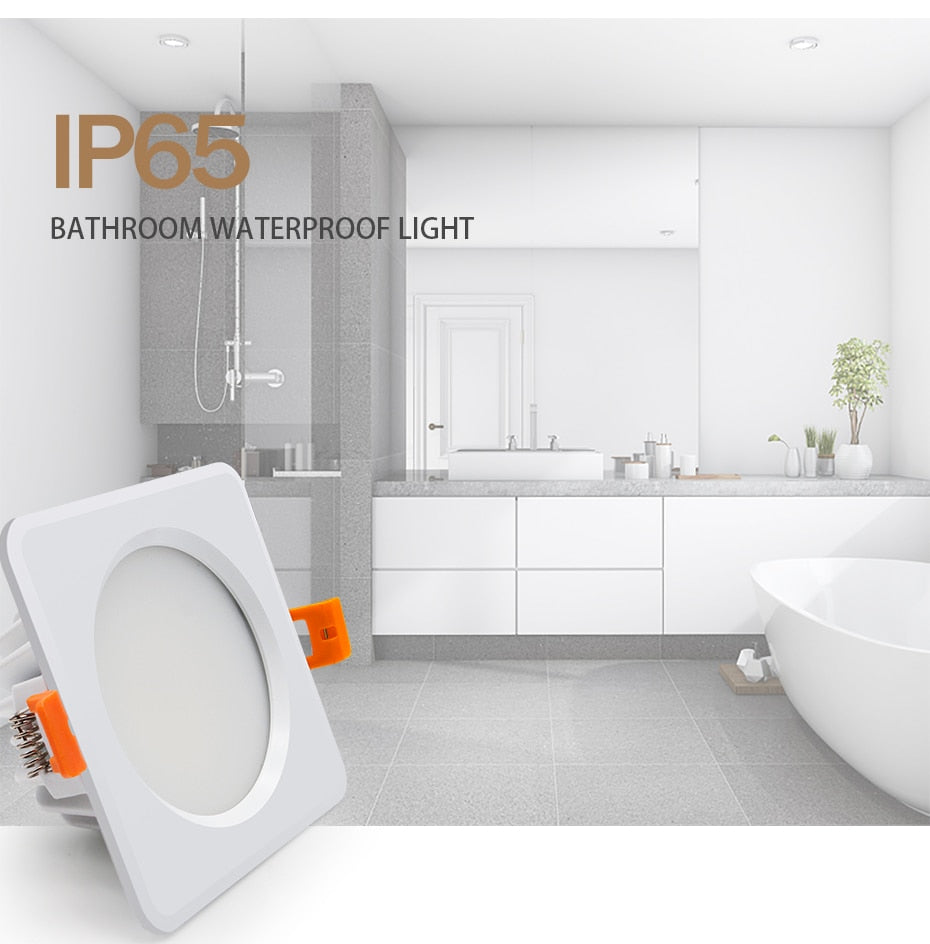 Recessed Led Downlight IP65 Ceiling Lamp Spot Led Waterproof Bathroom Lighting Fixtures Indoor Living Room Bedroom Kitchen Store