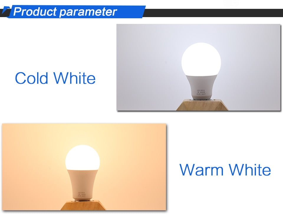 LED Light Bulb 18W 15W 12W 9W 6W 3W 240V 220V 6pcs/Lot E27 Lampara LED Lamp Indoor Lighting For Home Chandeliers Spotlight