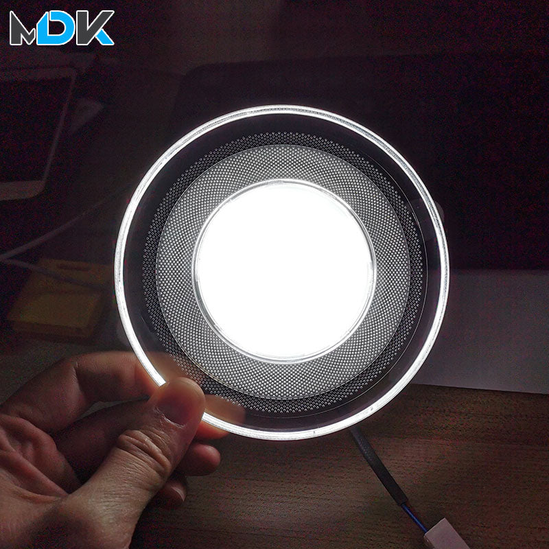 Light Guide LED Downlight 3W 5W 7W 9W 12W 15W Ceiling Recessed Lamps Round Shape Acrylic Panel Indoor High Brightness
