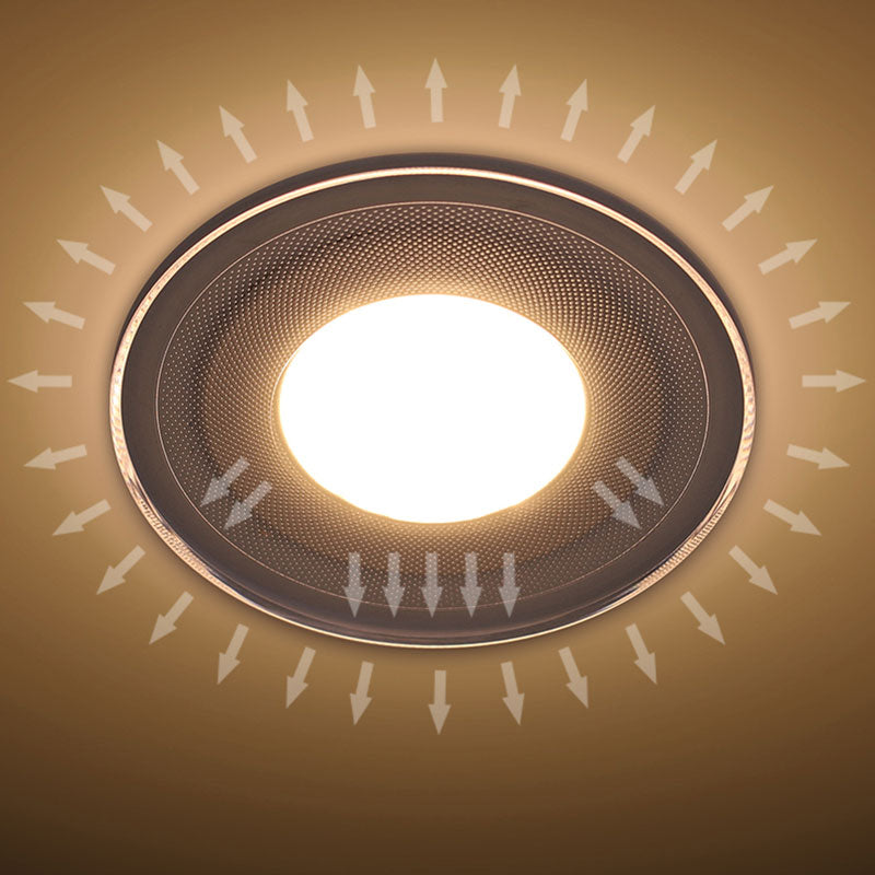 Light Guide LED Downlight 3W 5W 7W 9W 12W 15W Ceiling Recessed Lamps Round Shape Acrylic Panel Indoor High Brightness