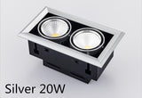 Double Dimmable Led downlight Spotlight 10w 20W 30W ac85-240V ceiling recessed Lights Indoor Lighting