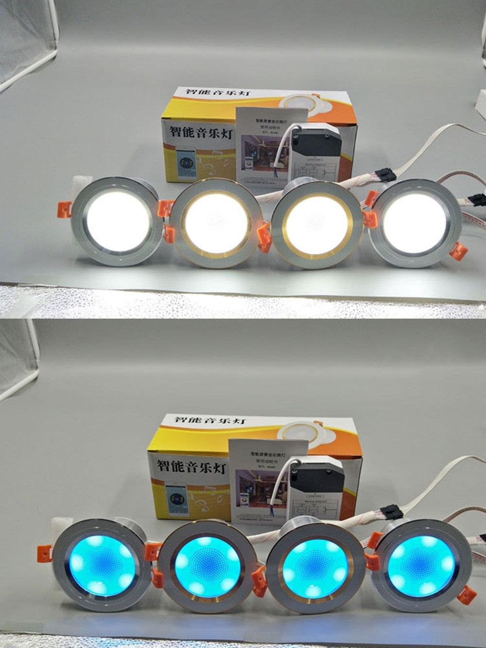 APP Remote Control LED Ceiling Round Downlight Led Downlight Bluetooth APP Control Smart Light Bluetooth 4.0 Music Light