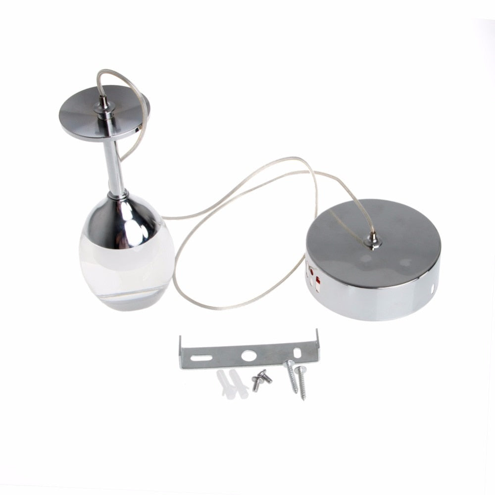 Modern LED Wine Glass Pendant Lamp Fixture Lighting Chandelier Downlight NEW 110-220V