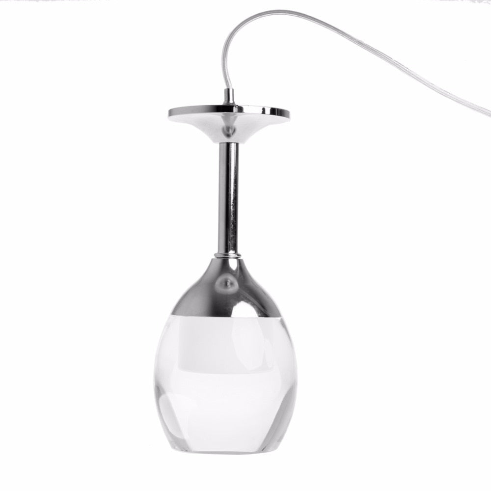 Modern LED Wine Glass Pendant Lamp Fixture Lighting Chandelier Downlight NEW 110-220V