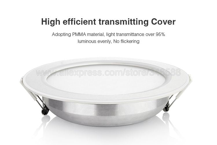 Mi.Light 4x 12W RGB + CCT Downlight with Driver AC85-260V FUT066 +1x WiFi iBox1 Lamp +1x 2.4G Wireless RF 4-Zone Touch Remote