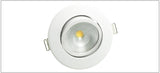LEDIARY COB LED Downlights Real 3W 5W 110V-240V White Ceiling Spot Lamp 2.2 Inch 55mm 70mm Cut Hole No Flicker Lighting Fixtures