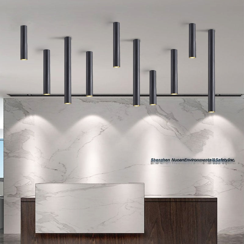 Led Downlight Long Tube Surface Mounted Led Spot Modern Aluminum Spot Light Indoor Living Room Kitchen Store Office Ceiling Lamp