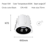 10W IP44 Waterproof LED Downlights 220V to 240V Recessed COB Ceiling Spots led Lamps For Bathroom Kitchen Indoor Lighting