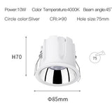 10W IP44 Waterproof LED Downlights 220V to 240V Recessed COB Ceiling Spots led Lamps For Bathroom Kitchen Indoor Lighting
