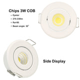 NEW Mini 3W 5W 10W COB LED Downlight Dimmable Recessed Lamp Spot Light for ceiling home office hotel 110V 220V