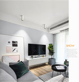 Surface Mounted LED Downlights Foldable 360° Rotatable COB LED Ceiling Spot lights 12W15W20W LED Lamps Background Wall Lighting