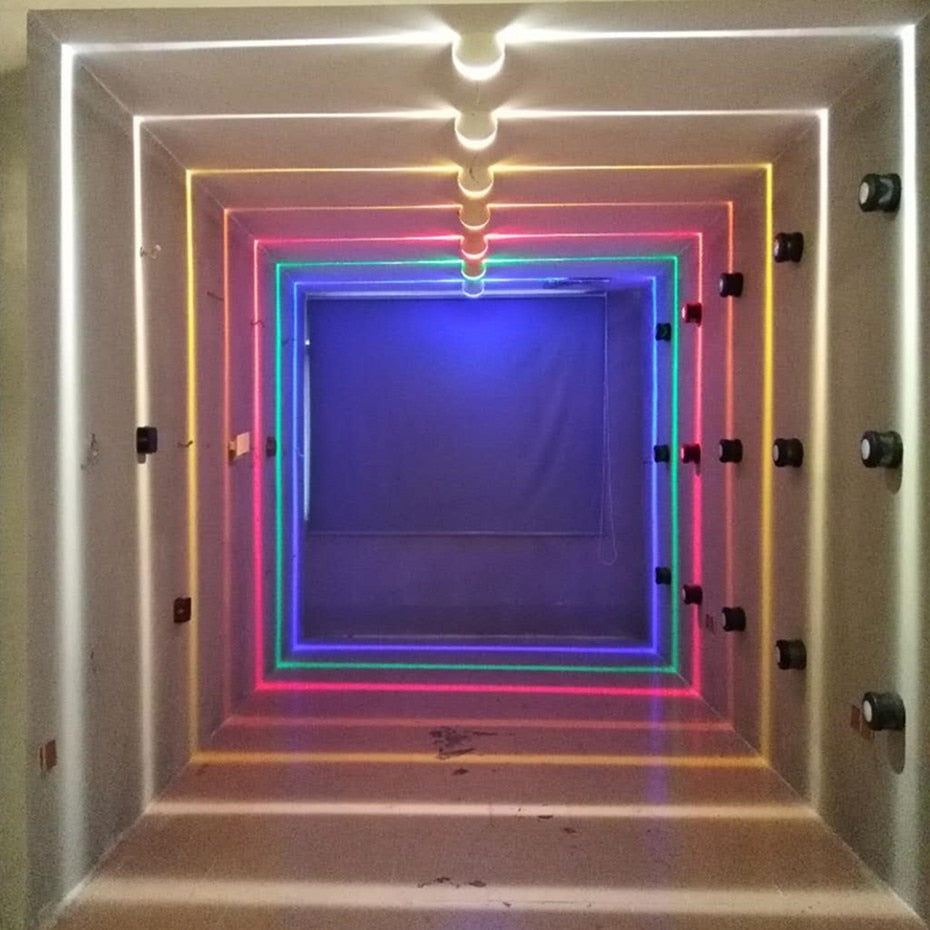 Colorful Downlight Led Surface Mounted Ceiling Lamp Waterproof Indoor Outdoor Wall Lamp For Corridor KTV Bar Decorative Lighting