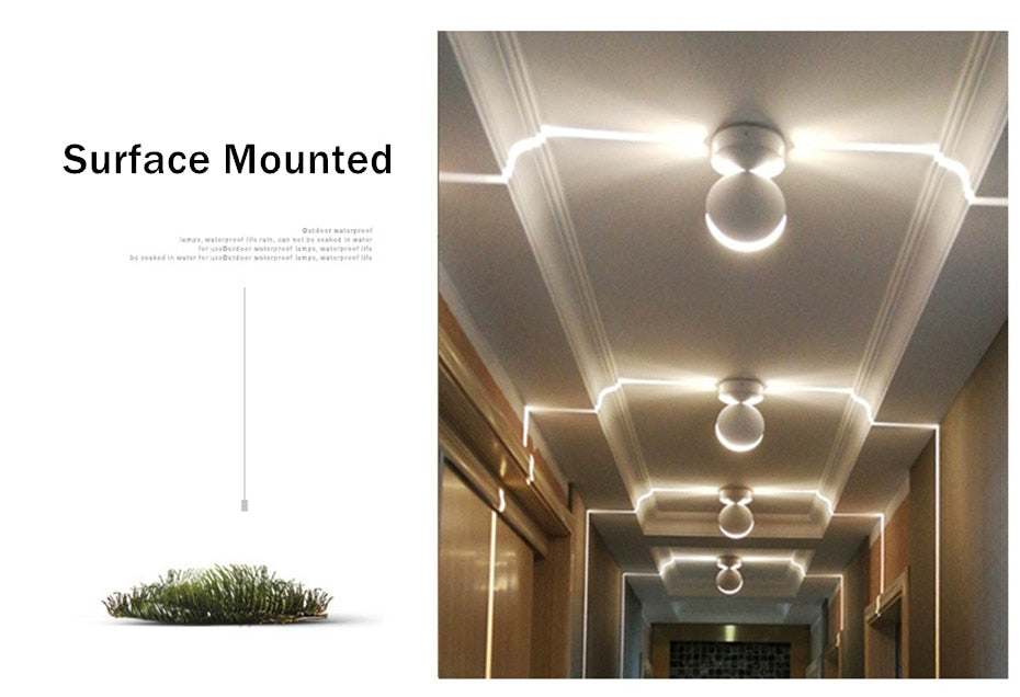 Colorful Downlight Led Surface Mounted Ceiling Lamp Waterproof Indoor Outdoor Wall Lamp For Corridor KTV Bar Decorative Lighting