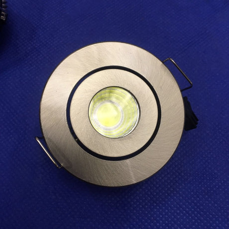 LED Downlights 10pcs/lot Small Recessed Downlights 52mm LED Light Fixtures Round Black COB 3W + Driver 3000k-6000K White