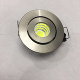 LED Downlights 10pcs/lot Small Recessed Downlights 52mm LED Light Fixtures Round Black COB 3W + Driver 3000k-6000K White