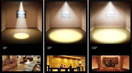 LED Downlights 10pcs/lot Small Recessed Downlights 52mm LED Light Fixtures Round Black COB 3W + Driver 3000k-6000K White