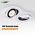 DBF 360 Degree Rotatable LED Ceiling Spot Light Embedded Angle Adjustable Downlight 20W 24W Number 8 Design Downlight AC85-265V