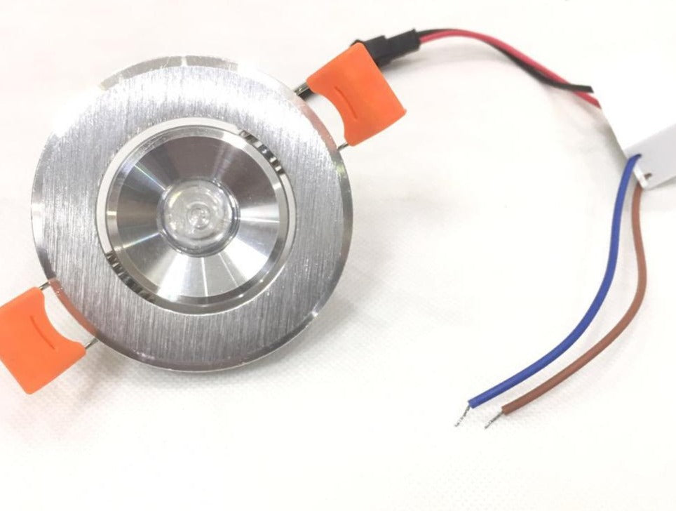  Led 10pcs/lot 68mm Downlight Lamp 3W 230V Ceiling Recessed Downlights Round Panel Light