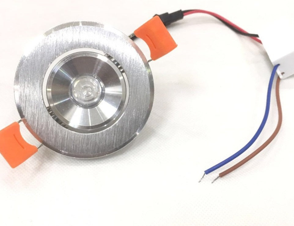  Led 10pcs/lot 68mm Downlight Lamp 3W 230V Ceiling Recessed Downlights Round Panel Light