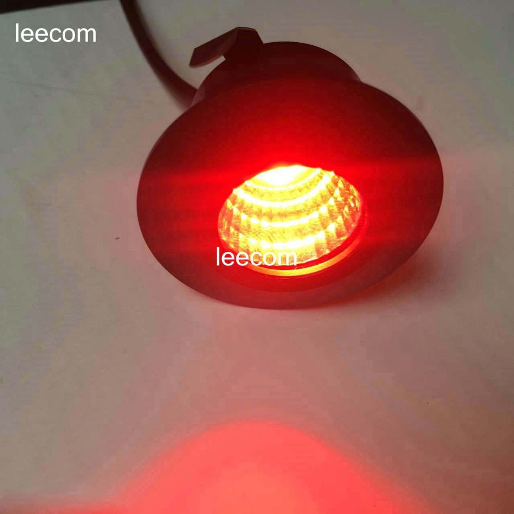 LED Downlight 20pcs/lot diameter 40mm cob red Led Cabinet white mini Spot light 3W Include Led Driver AC85-265V 30mm*30mm Mini downlight