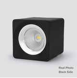 DBF Square White/Black No-Cut Surface Mounted Downlight High Power 10W 20W 30W Ceiling Spot Light 3000K/4000K/6000K AC110V 220V