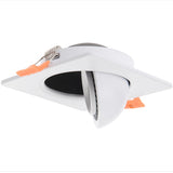 DBF Rotatable Angle LED Recessed Downlight 5W 7W 10W 12W 15W LED Ceiling Spot Light 3000K/4000K/6000K Black/White Housing Light