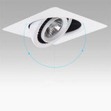 DBF Rotatable Angle LED Recessed Downlight 5W 7W 10W 12W 15W LED Ceiling Spot Light 3000K/4000K/6000K Black/White Housing Light