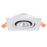 DBF Rotatable Angle LED Recessed Downlight 5W 7W 10W 12W 15W LED Ceiling Spot Light 3000K/4000K/6000K Black/White Housing Light