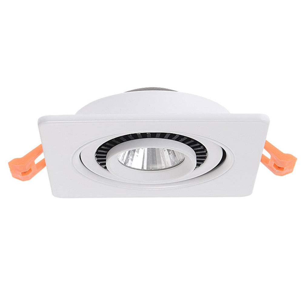 DBF Rotatable Angle LED Recessed Downlight 5W 7W 10W 12W 15W LED Ceiling Spot Light 3000K/4000K/6000K Black/White Housing Light