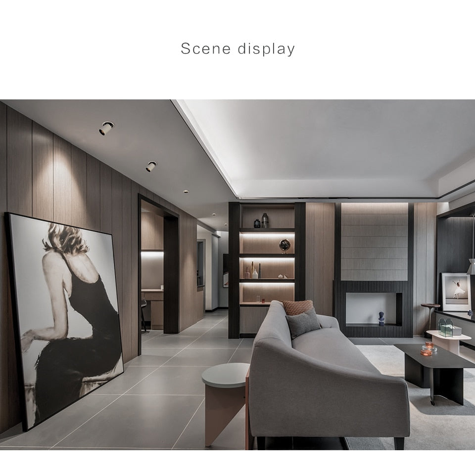 Aisilan LED Transformer downlight round extendable rotatable bendable recessed spot light COB AC90-260V