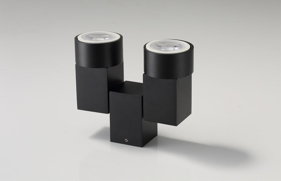 Indoor led downlight led gu10 180 adjustable double surface mount spotlight white/black ceiling light