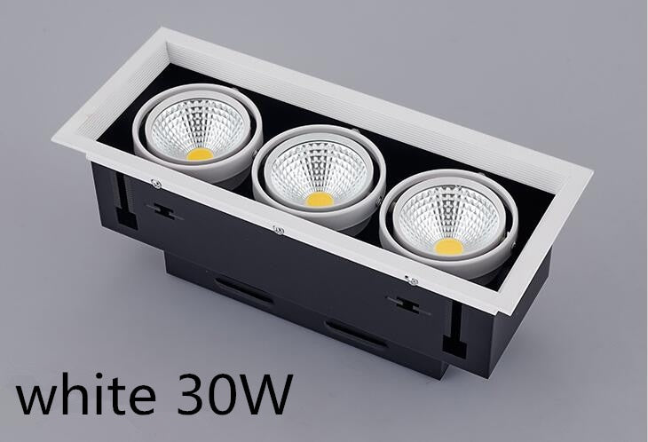 Double Dimmable Led downlight Spotlight 10w 20W 30W ac85-240V ceiling recessed Lights Indoor Lighting