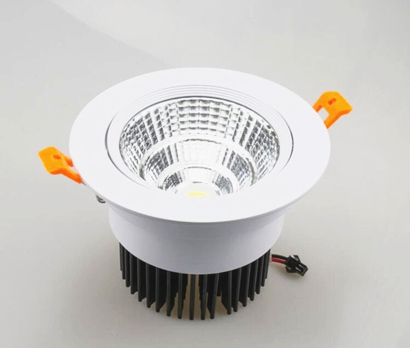 Round Dimmable Recessed COB LED Downlights 5W 7W 9W 12W 15W LED Ceiling Spot Lights AC85~265V LED Ceiling Lamps Indoor Lighting