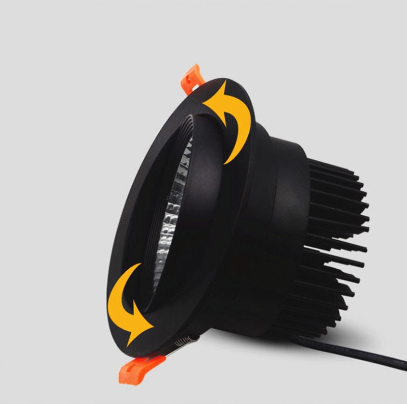 Round Dimmable Recessed COB LED Downlights 5W 7W 9W 12W 15W LED Ceiling Spot Lights AC85~265V LED Ceiling Lamps Indoor Lighting