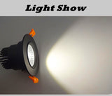 Round Dimmable Recessed COB LED Downlights 5W 7W 9W 12W 15W LED Ceiling Spot Lights AC85~265V LED Ceiling Lamps Indoor Lighting