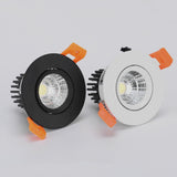 Round Dimmable Recessed COB LED Downlights 5W 7W 9W 12W 15W LED Ceiling Spot Lights AC85~265V LED Ceiling Lamps Indoor Lighting