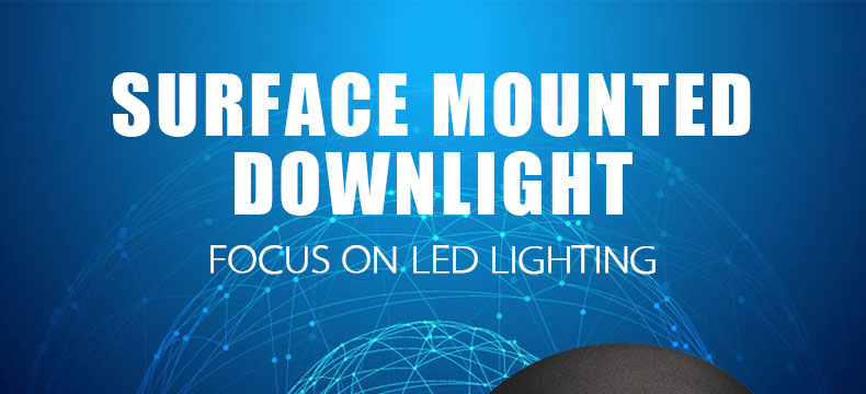 Round Surface Mounted LED Downlights 5W 7W 9W 12W Mounted Ceiling Lamps Spot Light 220V 110V Down Light black / white body