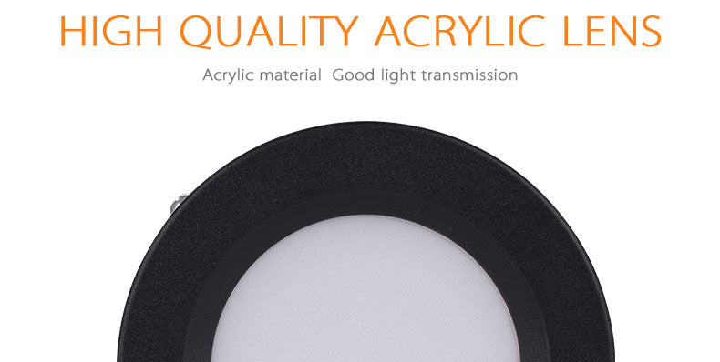 Round Surface Mounted LED Downlights 5W 7W 9W 12W Mounted Ceiling Lamps Spot Light 220V 110V Down Light black / white body