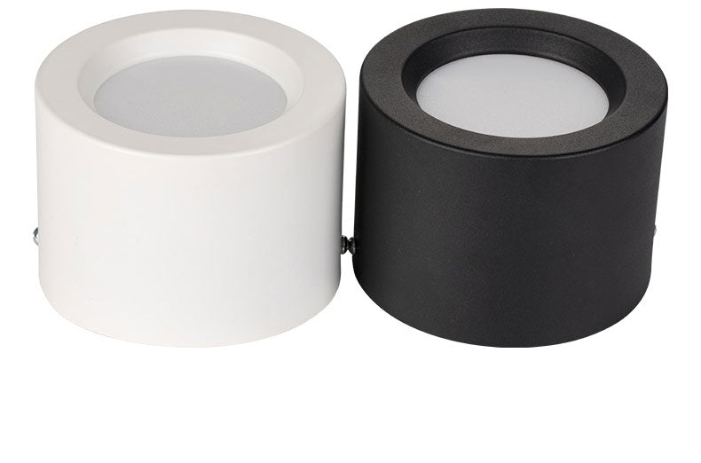 Round Surface Mounted LED Downlights 5W 7W 9W 12W Mounted Ceiling Lamps Spot Light 220V 110V Down Light black / white body