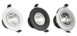 Silver White Black LED Spot Encastrable it Downlight Dimmable 3W 5W 7W 10W Recessed lighting Safety Healthy for home