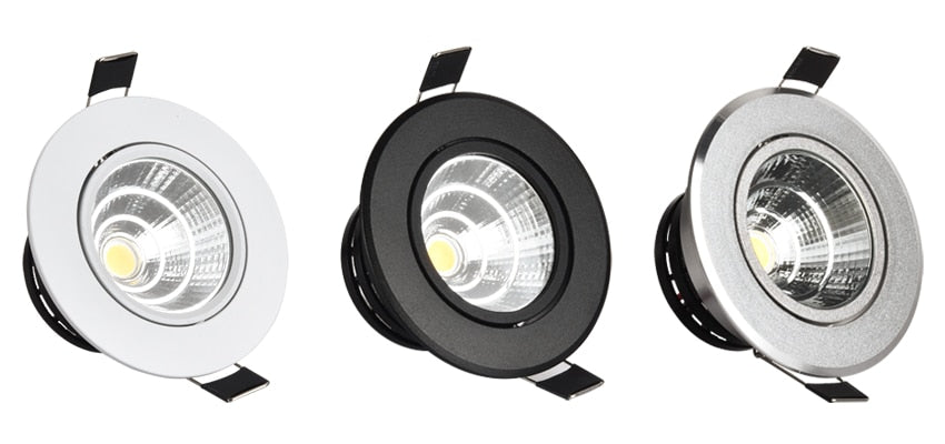 Silver White Black LED Spot Encastrable it Downlight Dimmable 3W 5W 7W 10W Recessed lighting Safety Healthy for home