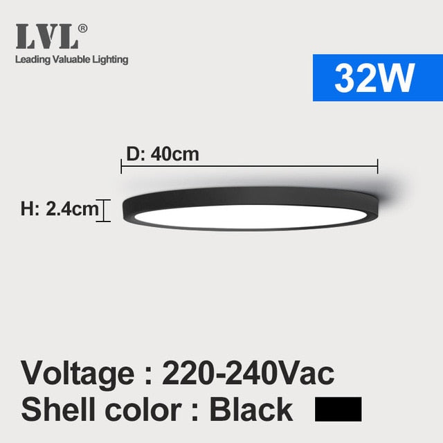 LED Downlight 12W 18W 24W 32W Modern Surface Mounted Downlights For Living room Kitchen Bedroom Bathroom Lamp